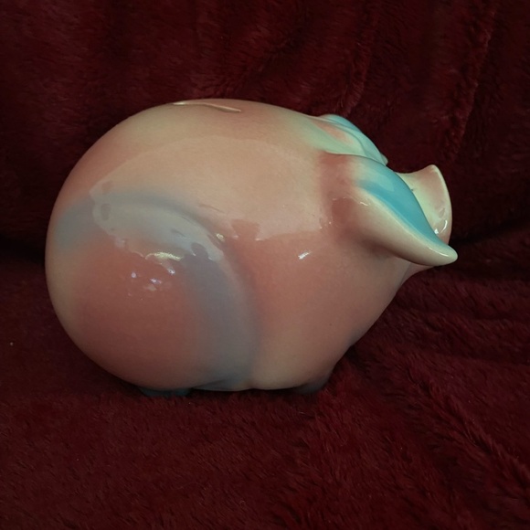 Hull 1957 Pink and Blue Corky Piggy Bank - Picture 3 of 6